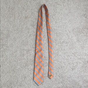 Class Club Gold Label Orange and Blue Striped Tie